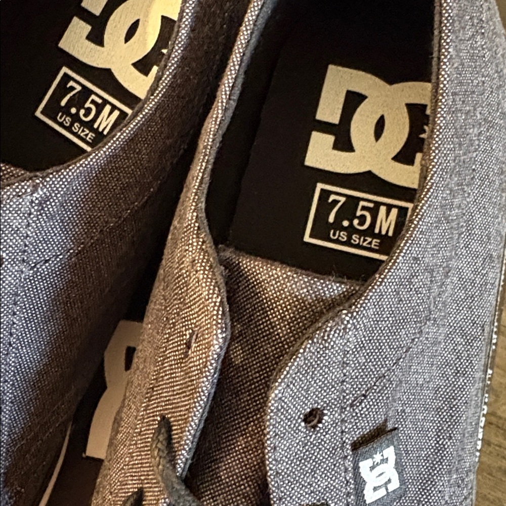 NIB [DC] Standard TX Low Charcoal Gray Canvas Skater Sneakers Shoes Men's 7.5 - Picture 11 of 13